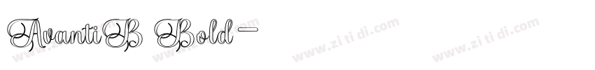 AvantiB Bold字体转换